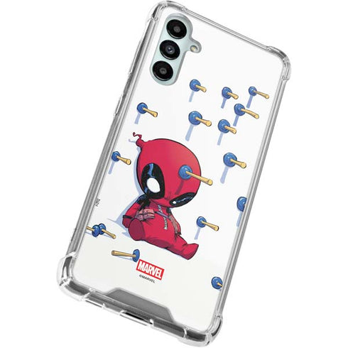 Marvel Deadpool Babypool Playing Galaxy A15 5G Clear Case